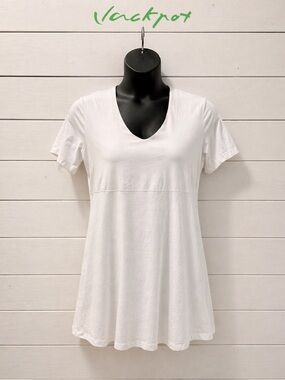 JACKPOT WHITE EMPIRE WAIST TEE DRESS size XXL